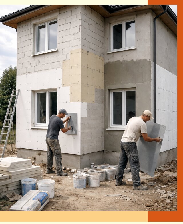 Утепление дома из газобетона в Рыбинске от 4371 руб./м² — заказать у ТепломастерРбн